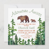 Leuke Mama en Baby Beer Adventure Baby shower Kaart (Voorkant)