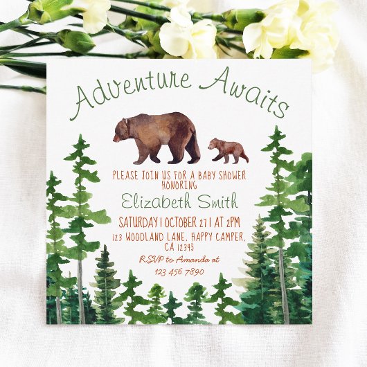 Leuke Mama en Baby Beer Adventure Baby shower Kaart