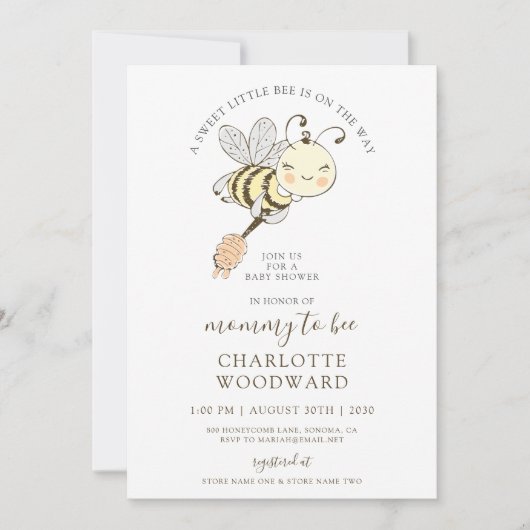 Leuke mama om te zijn Baby shower uitnodiging (Voorkant)