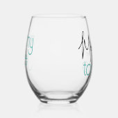 Leuke mama sap mama's tijd om wijn wijnglas zonder voet (Rechts)