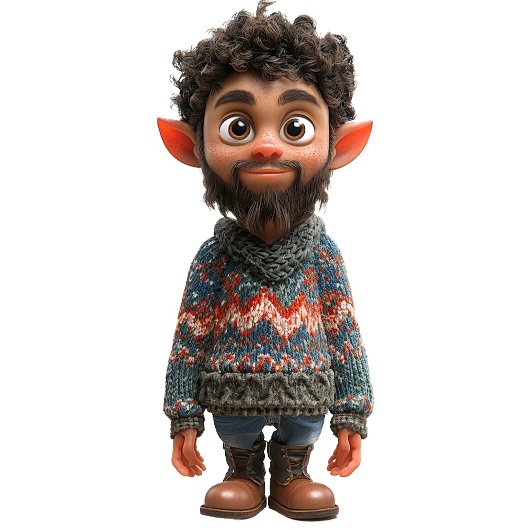 Leuke man kerst elf inpakpapier