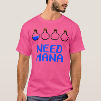 Leuke Mana-Dranksjes 8Bit Pielart Gaming familie T-shirt