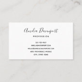 Leuke mand vol aardbeien visitekaartje (Achterkant)