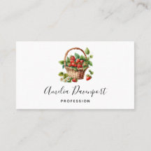 Leuke mand vol aardbeien