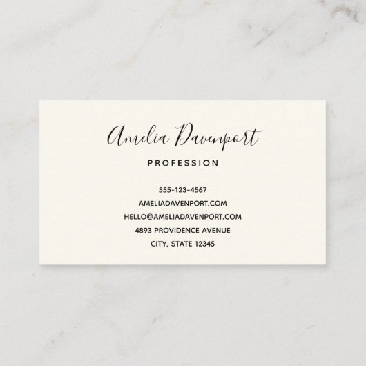 Leuke mand vol aardbeien visitekaartje (Achterkant)