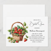 Leuke mand vol met aardbeien Vrijgezellenfeest Kaart (Voorkant / Achterkant)