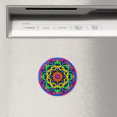 Leuke Mandala Verjaardagsmagneet met Tekst Magneet (Insitu (Vaatwasser))