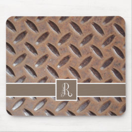 Leuke Mannelijke Riooldeksel, Decoratief Monogram Muismat