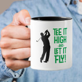 Leuke Mannen Golf T-shirt Grappig Humor Zwart Groe Mok