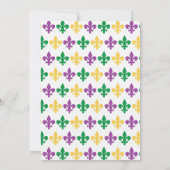 Leuke Mardi Gras Party uitnodiging (Achterkant)