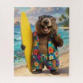 Leuke Marmot Surf Puzzel (Verticaal)