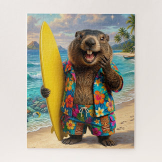 Leuke Marmot Surf Puzzel