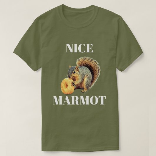 Leuke marmot t-shirt (Design voorkant)
