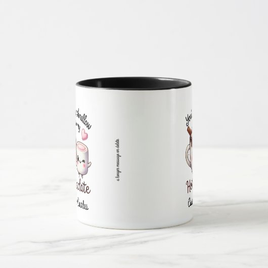 Leuke "Marshmallow to My Hot Chocolate" Custom Mok (Midden)