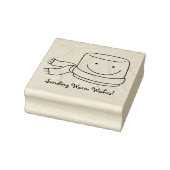 Leuke Marshmallow Vakantie of Kerstmis Rubber Stam Rubberstempel (Stempel)