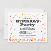 Leuke Martini Paraplu Confetti Verjaardag Kaart (Achterkant)