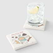 Leuke Masala Tea Ingrediënten Onderzetter voor The (Zijkant)