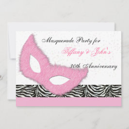 Leuke Masquerade feest uitnodiging