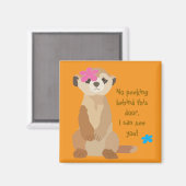 Leuke Meerkat Magnet (Voorkant / Achterkant)