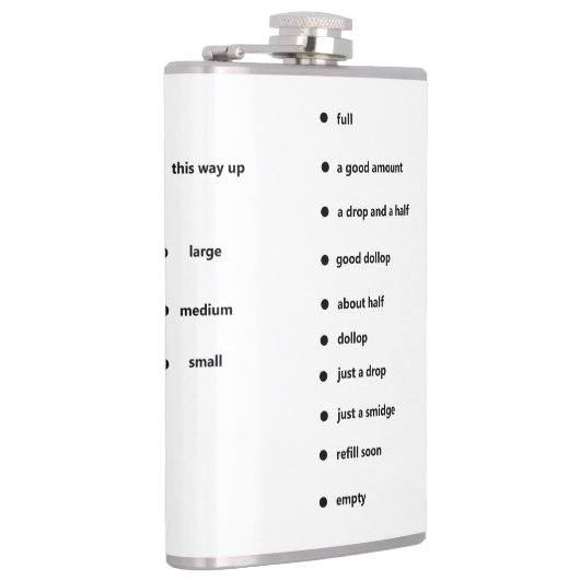 leuke meetpunten met een verschil heupfles (Rechts)