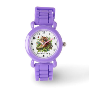 Leuke meiden Tiger Naam toevoegen Horloge