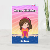 Leuke meisjes gymnastiek Je bent een-doolhof-ing v Kaart (Voorkant)