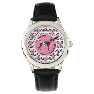 Leuke Meisjes Hondenpoot Greyhound Kinder Personal Horloge