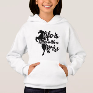 leuke meisjes houden van het leven van Hoodie
