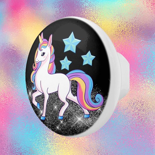 leuke meisjes kamer decor unicorn Ceramic Knob Keramische Knop
