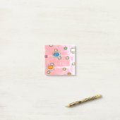 leuke meisjes mooie bloemen post-it® notes (Op bureau)
