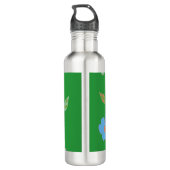 Leuke meisjes retro bloem waterfles (Achterkant)