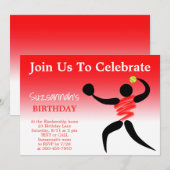 Leuke Meisjes Softball Custom Verjaardag Party Uit Kaart (Voorkant / Achterkant)