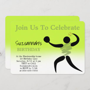 Leuke Meisjes Softball Custom Verjaardag Party Uit Kaart