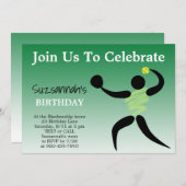 Leuke Meisjes Softball Custom Verjaardag Party Uit Kaart (Voorkant / Achterkant)