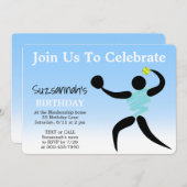 Leuke Meisjes Softball Custom Verjaardag Party Uit Kaart (Voorkant / Achterkant)