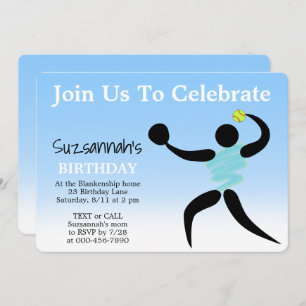 Leuke Meisjes Softball Custom Verjaardag Party Uit Kaart