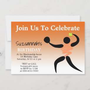 Leuke Meisjes Softball Custom Verjaardagsfeest Kaart