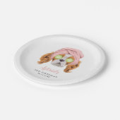 Leuke Meisjes Spa Verjaardagsfeest Papieren Bordje (Gekanteld)