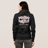 Leuke meisjes weekend avondje uit met scripttekst hoodie (Achterkant volledig)