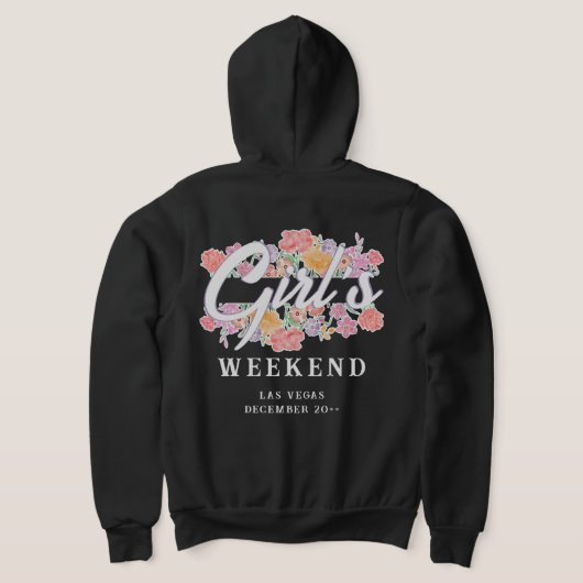 Leuke meisjes weekend uitgaansavond met scriptteks hoodie (Laag Achter)