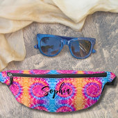 Leuke Meisjesachtige Heet Roze Blauw Oranje Tie Dy Heuptasje