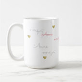 leuke meisjesnaam typografie koffiemok (Links)