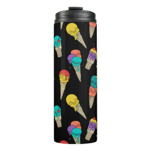 Leuke Melty Summer Gothic Skull Ice Cream juweel z Thermosbeker