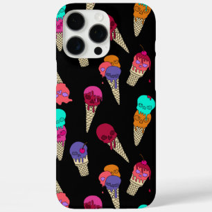 Leuke Melty Summer Gothic Skull Ice Cream raar zwa iPhone 16 Pro Max Hoesje