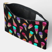 Leuke Melty Summer Gothic Skull Ice Cream raar zwa Etui (Open)