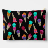 Leuke Melty Summer Gothic Skull Ice Cream raar zwa Etui (Achterkant)