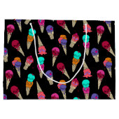 Leuke Melty Summer Gothic Skull Ice Cream raar zwa Groot Cadeauzakje (Achterkant)