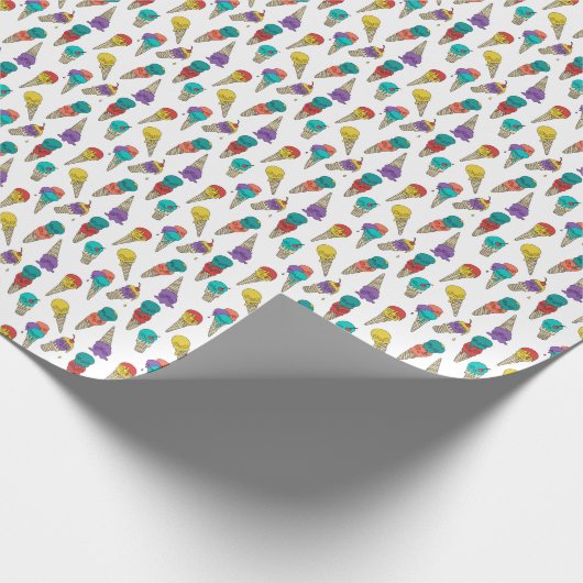 Leuke Melty Zomer Gothic Schedel IJs Juweel wit Cadeaupapier (Hoek)