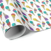 Leuke Melty Zomer Gothic Schedel IJs Juweel wit Cadeaupapier (Rol Hoek)