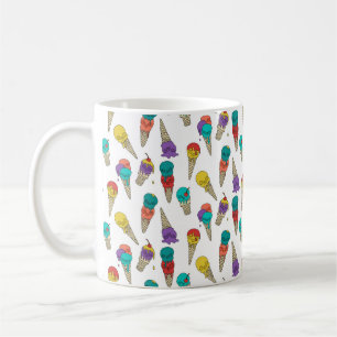 Leuke Melty Zomer Gothic Schedel IJs Juweel wit Koffiemok